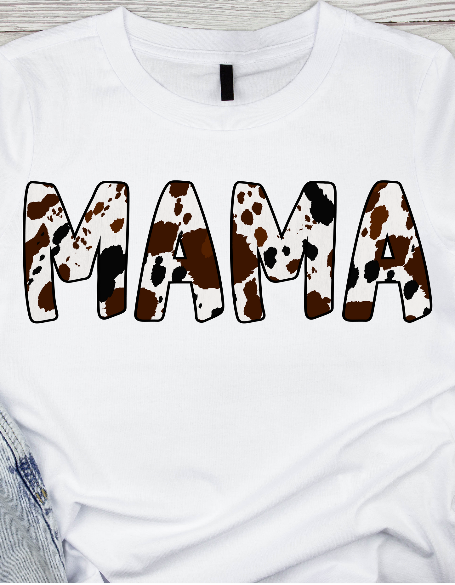 MAMA Cow Print Design