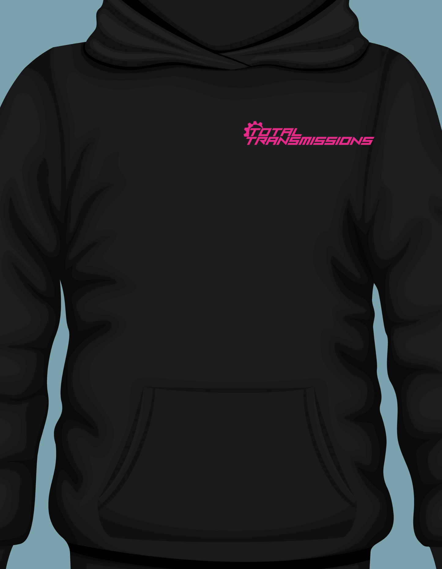 Total Transmission Pink Logo Hoodie