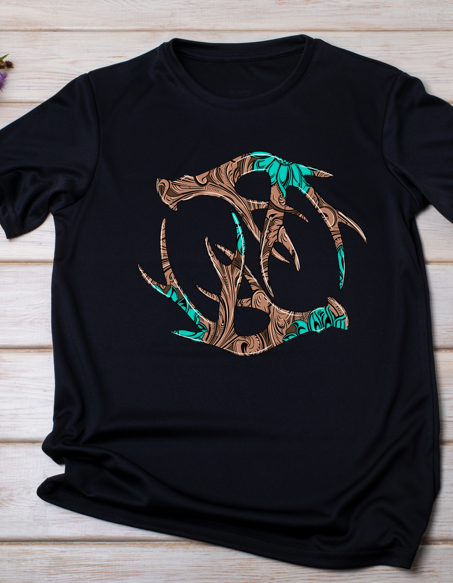 Tooled Antler Design