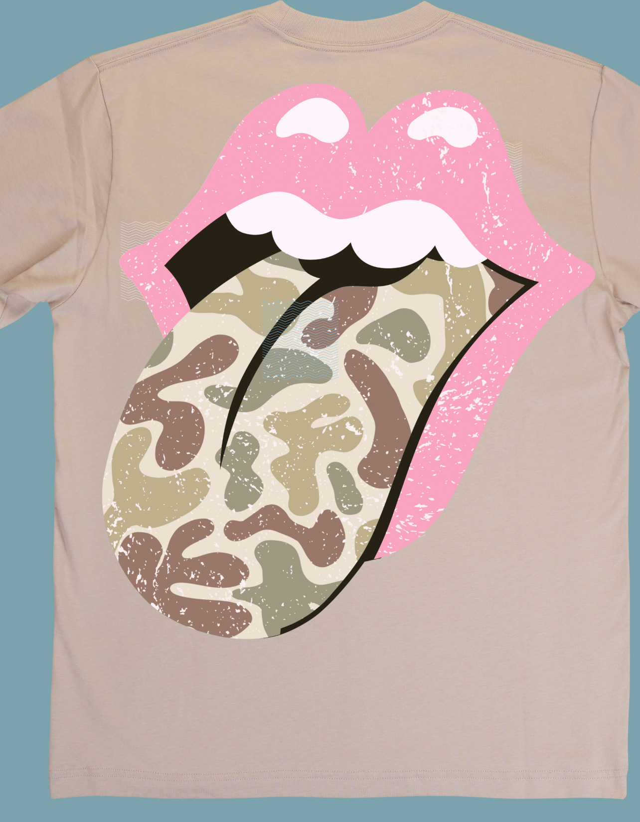 Camo Tongue Design