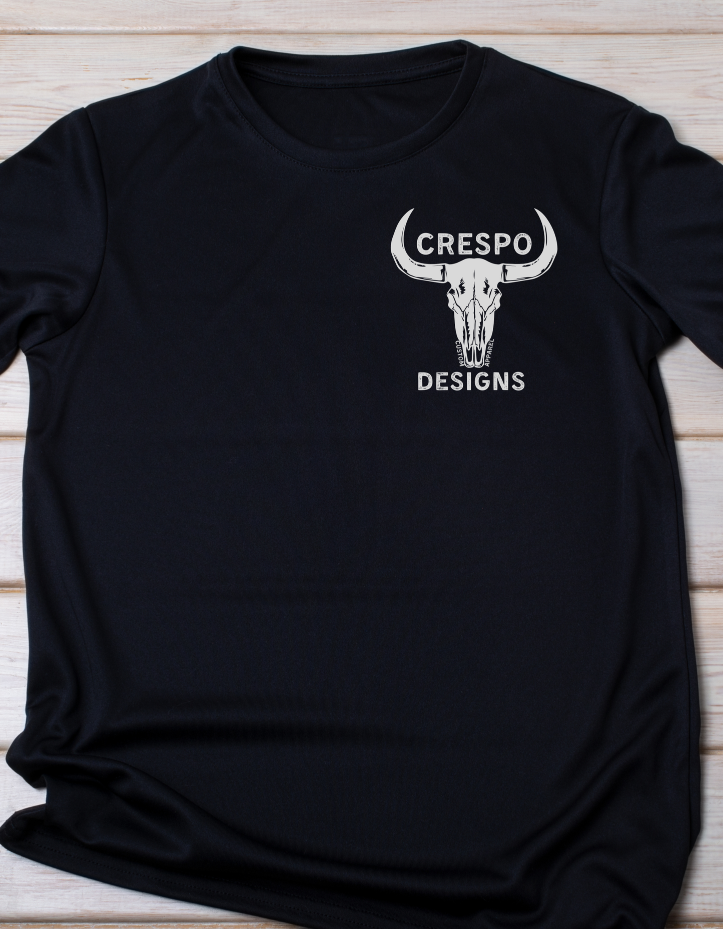 Crespo Designs White Logo Design ADULT