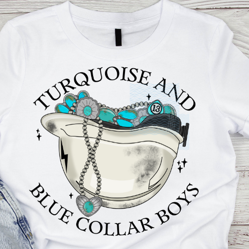 Turquoise and Blue Collar Boys Design 3