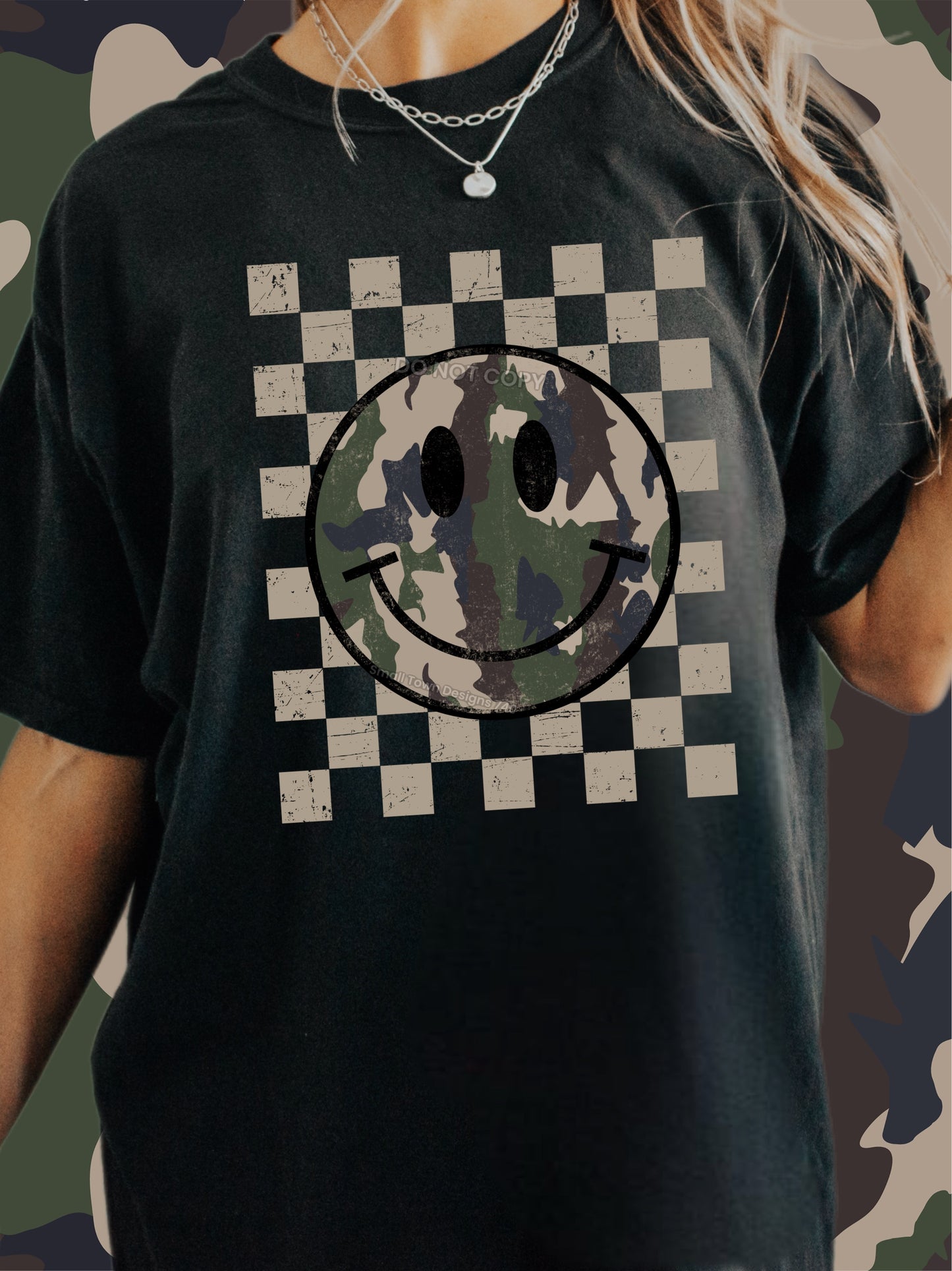 Camo Smile Bow Design