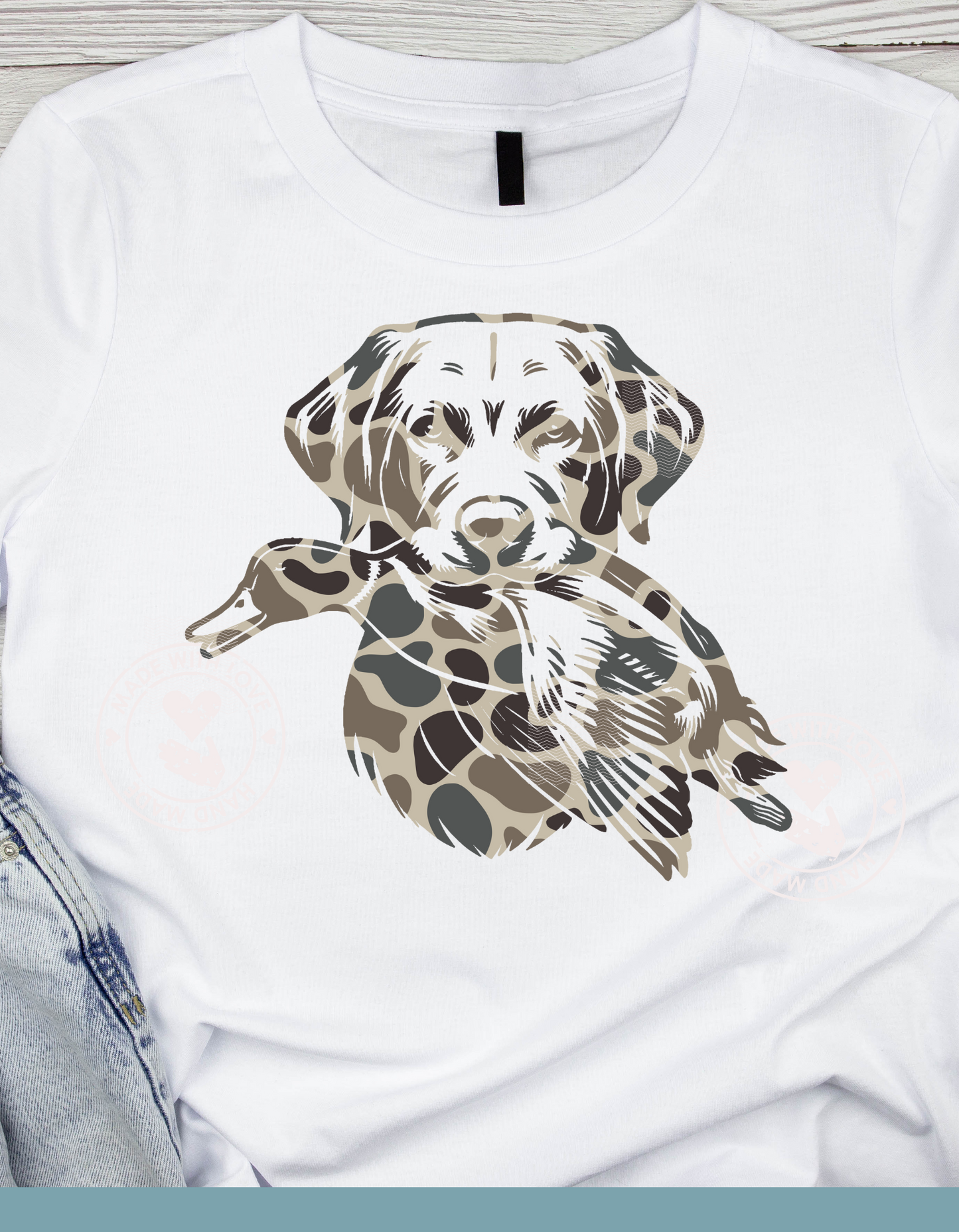 Camo Bird Dog Design