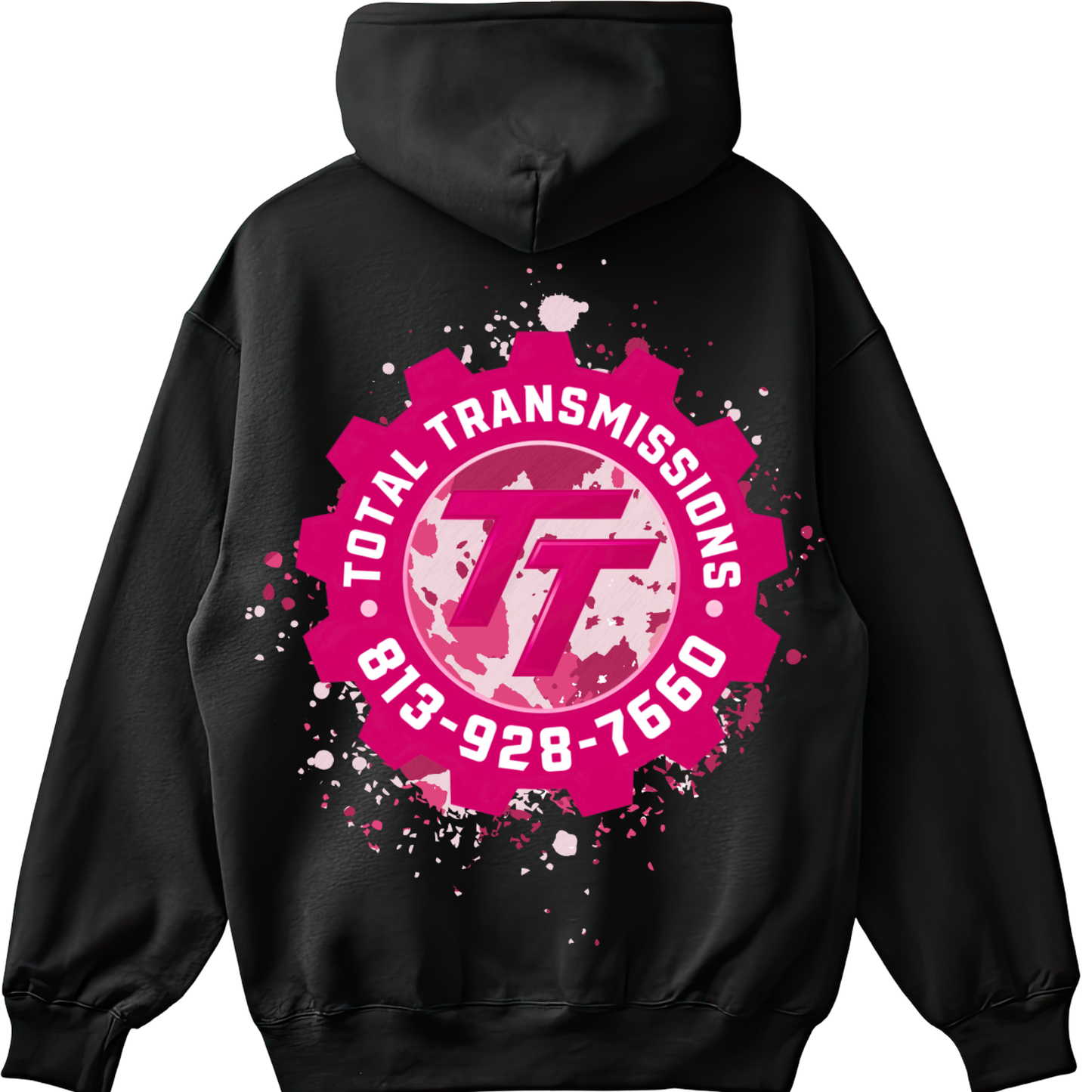 Total Transmissions Pink & Camo Logo Hoodie