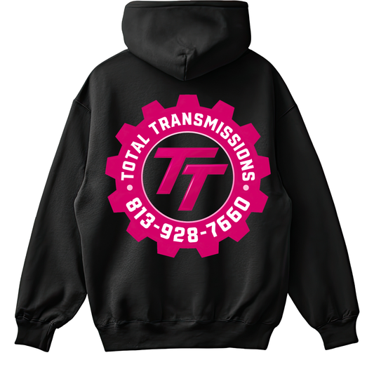 Total Transmissions Pink Logo Hoodie
