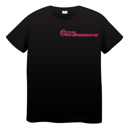 Total Transmissions Pink & Camo Logo T Shirt CHILDRENS