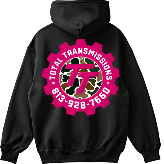 Total Transmissions Pink & Camo Logo Hoodie